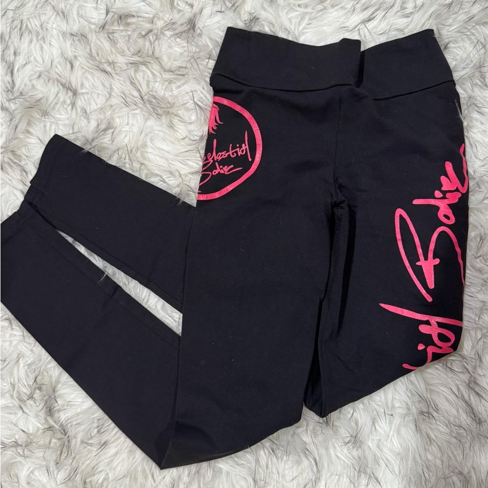 Celestial Bodiez Black and Pink Leggings